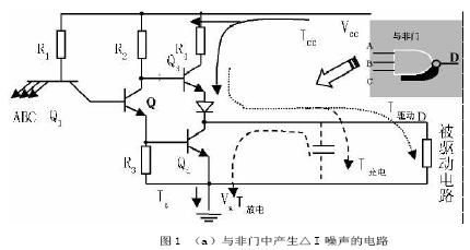三輸入與非門的結構圖